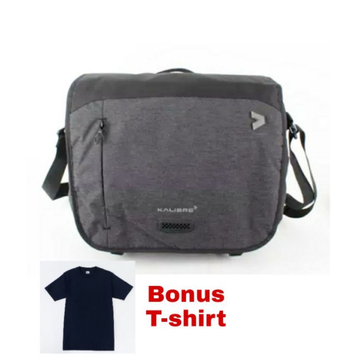 Promo  Kalibre Lenoxyon 02  Original Tas kerja Pria, Tas Selempang Laptop (Bonus kaos)