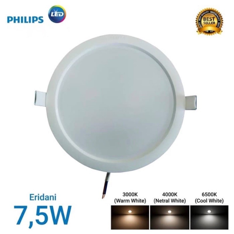 Philips Lampu Led Downlight 7,5 Watt Eridani 59263 (BESAR) DOWNLIGHT PHILIPS 7,5w 7,5watt