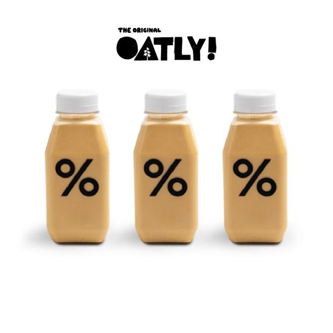 

% Arabica Oatly Oat Milk Cafe Latte 3X Bottle (330Ml) -Diskon Sd 50%