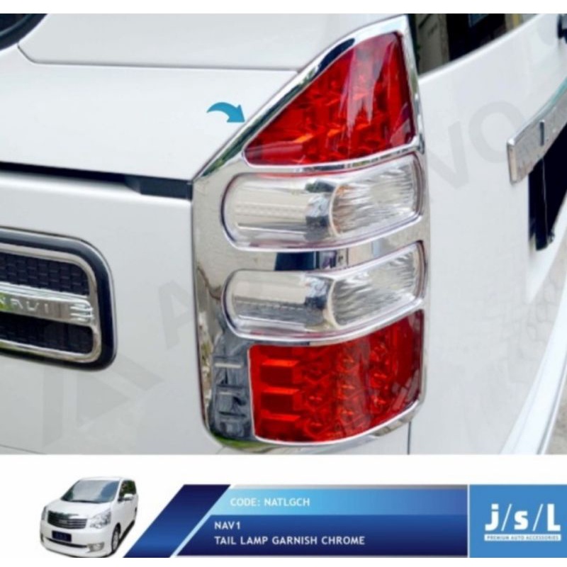Garnish Lampu Belakang Nav1 Tail Lamp Garnish Chrome