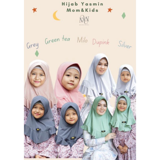 Hijab Yasmin Maheswari | Hijab instan | Hijab mom & kids