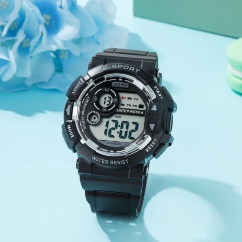 JAM TANGAN UNISEX DIGITAL SPORT WATER PROFF BISA BUAT RENANG, K SPORT ORIGINAL FREE BOX PREMIUM