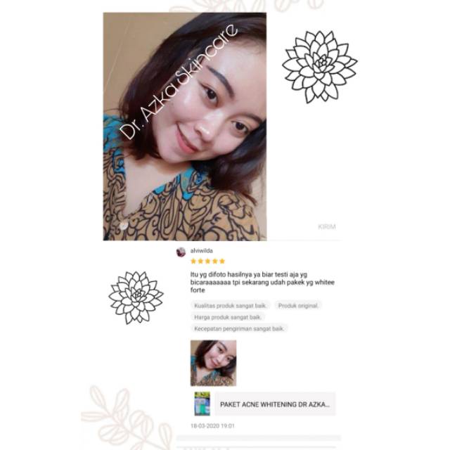 PAKET ACNE WHITENING DR AZKA SKINCARE