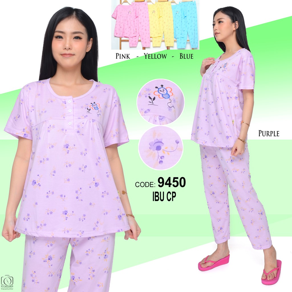 Baju Tidur Wanita Dewasa Kaos Celana Panjang DCP 9450 ...