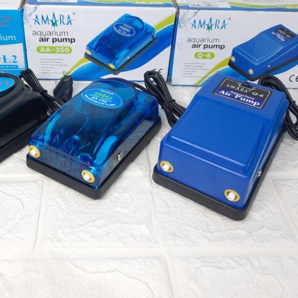Aerator 2 Lubang AMARA Q6 & AA-350 Roston L2 100% Original air pump aquarium gelembung udara
