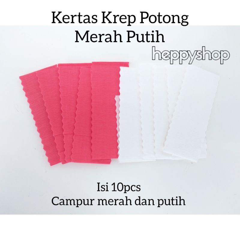 

Kertas Krep Potong Merah Putih