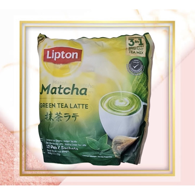 

Teh Lipton 3 in 1 Matcha Green Tea Latte 12 x 22 Gram