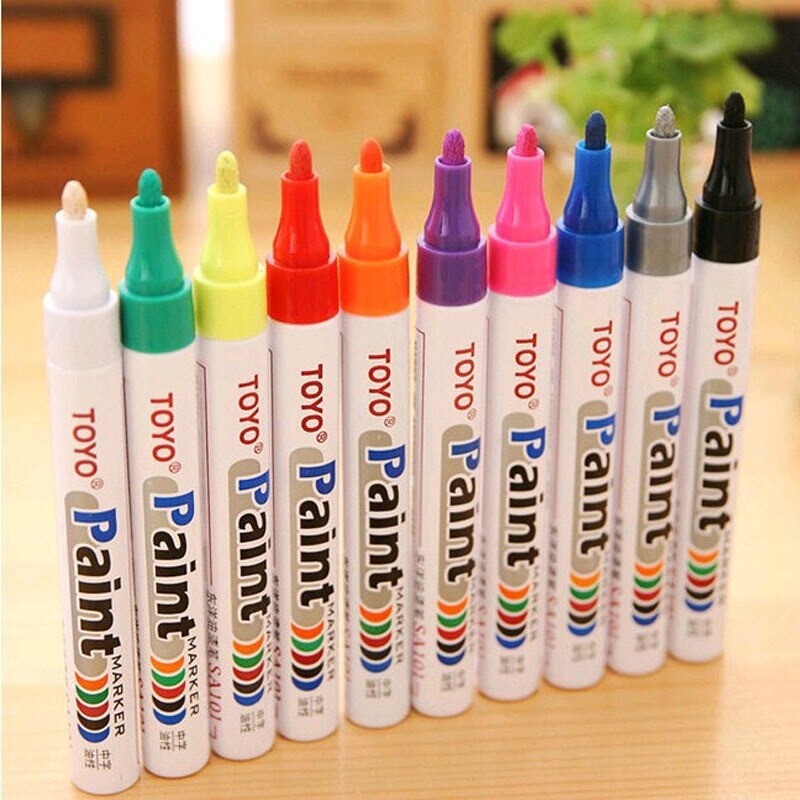 [BISA COD] Spidol Ban Motor Mobil Toyo Paint Marker Oil Based Waterproof Permanent Pen