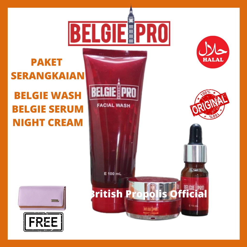 BELGIE PRO ANTI AGING PAKET SERIES WITH PROPOLIS BEST SELLER TERLARIS 100% ORIGINAL IPPHO SANTOSA