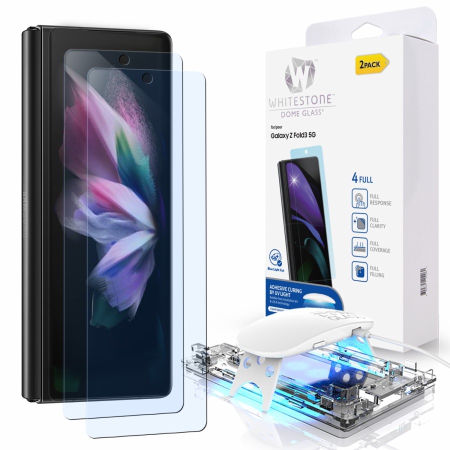 Whitestone Dome UV Tempered Glass Samsung Galaxy Z Fold 3 Glass Fold3