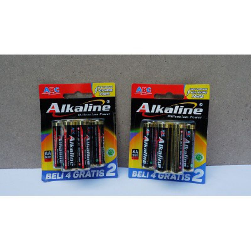 Baterai ABC Alkaline AA isi 6 pcs 1.5V