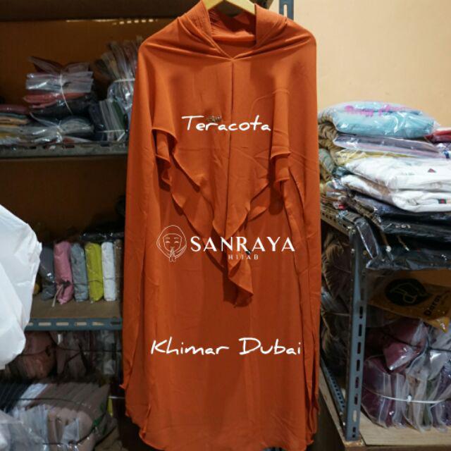 CLEARANCE SALE !!! Khimar Dubai ORIGINAL BAYZA HIJAB-teracota