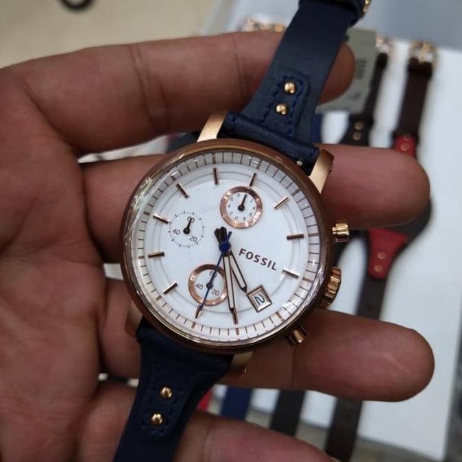 Jual Tali Jam Tangan Fossil Wanita Boyfriend Double Strap 18MM Shopee Indonesia