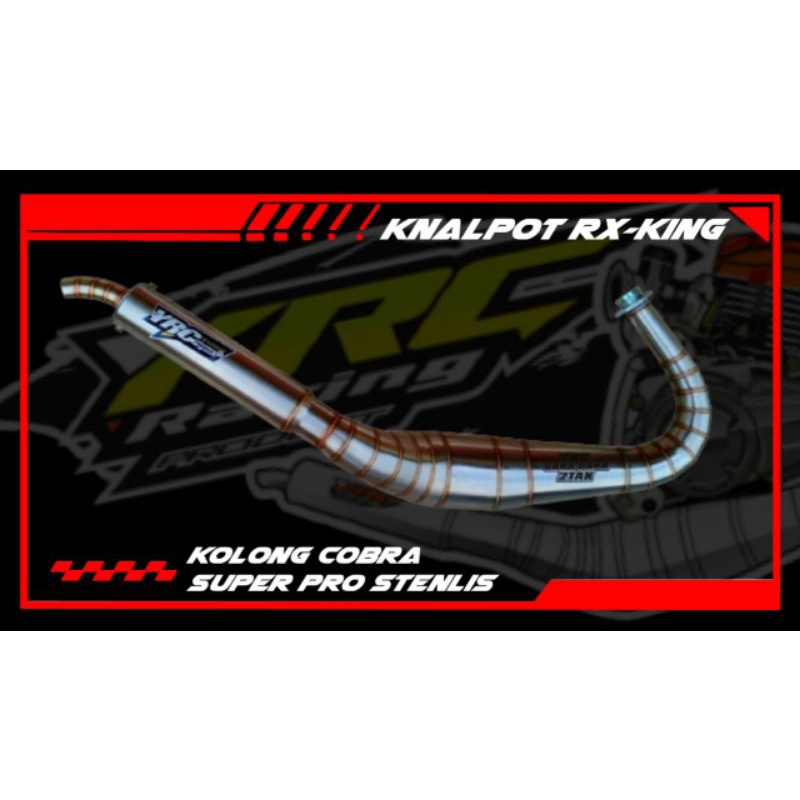 knalpot YRC RACING Rxking type kobra Stenlis superpro