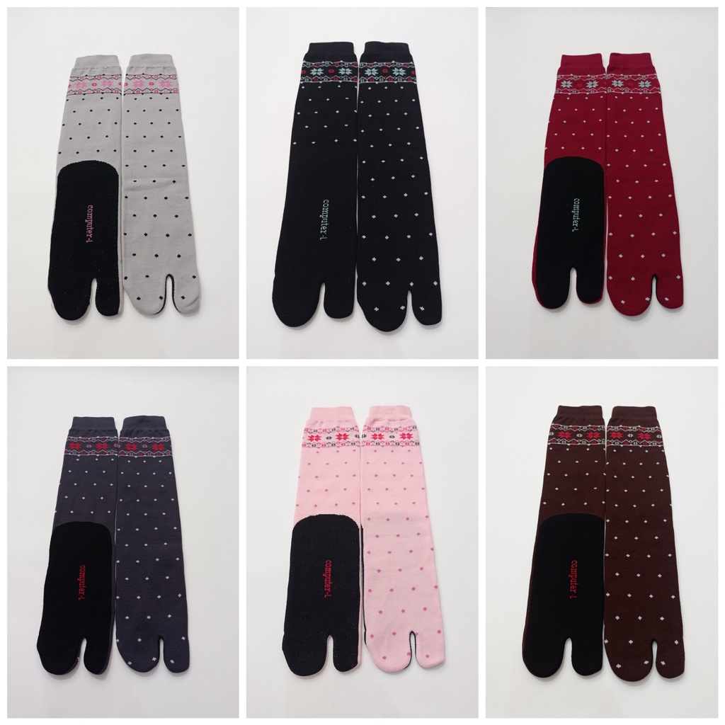 kaos kaki jempol muslimah motif bintang titik