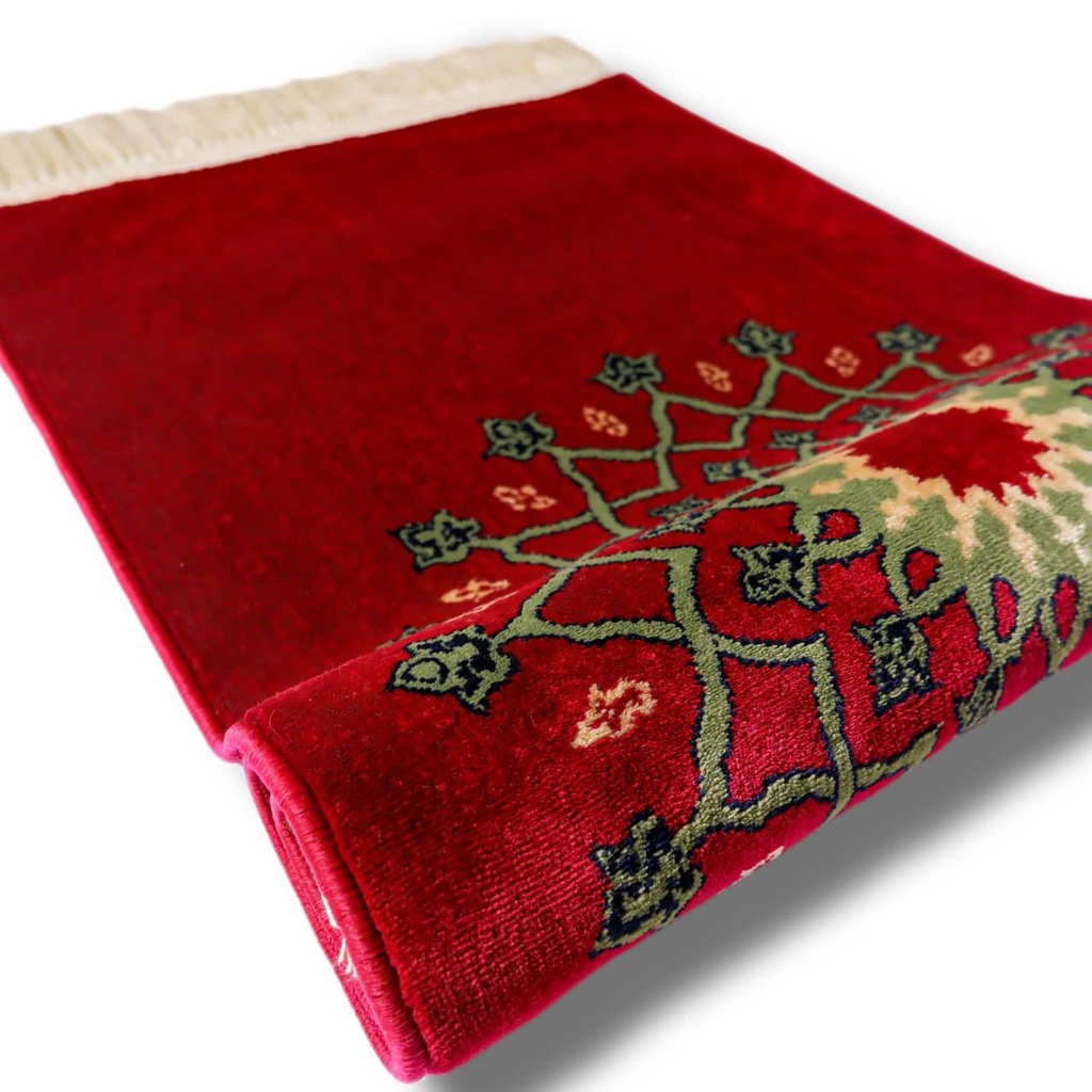 sajadah imam - sajadah sholat - sajadah impor - sajadah premium elegan - Sajadah Qois Midi 52x102 te