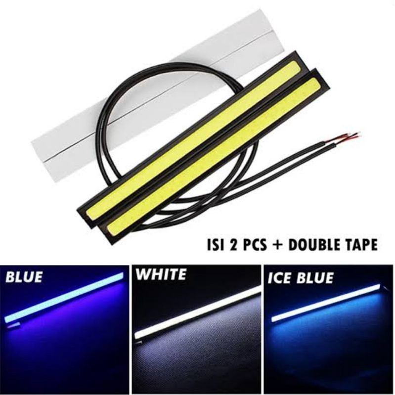 LED DRL 17 CM (putih,biru,ice blue) ISI  2 PCS