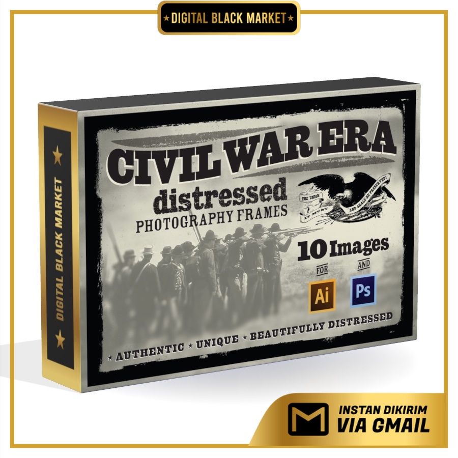 Civil War Era Image Frames - JPEG Ultra HD - Stock Photo