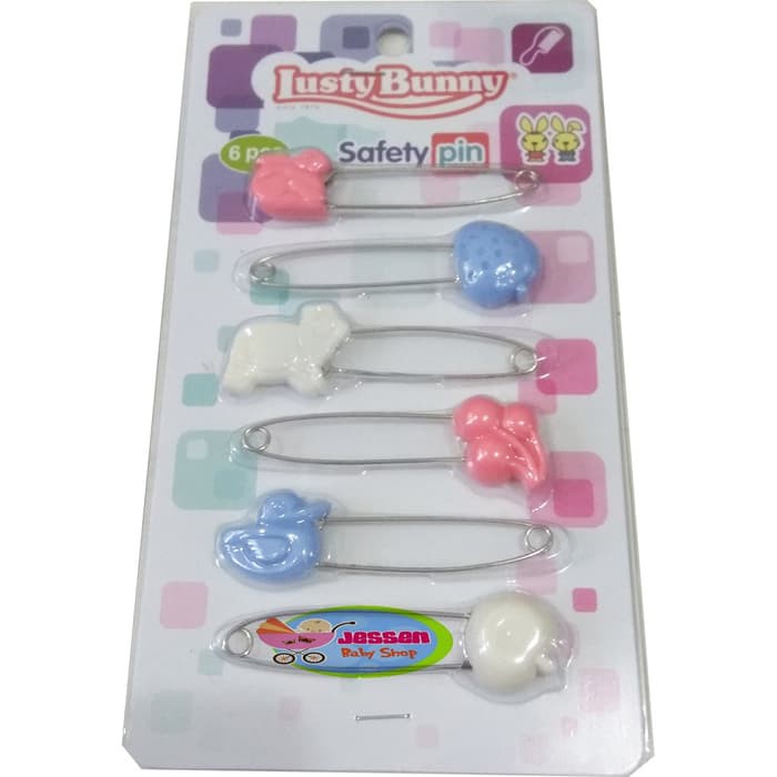 safety pin / Peniti bayi lusty bunny 6pcs