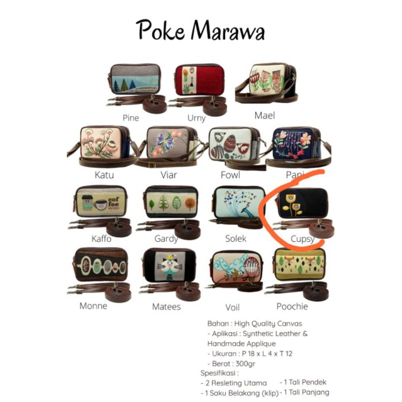 Tas etnik poke marawa