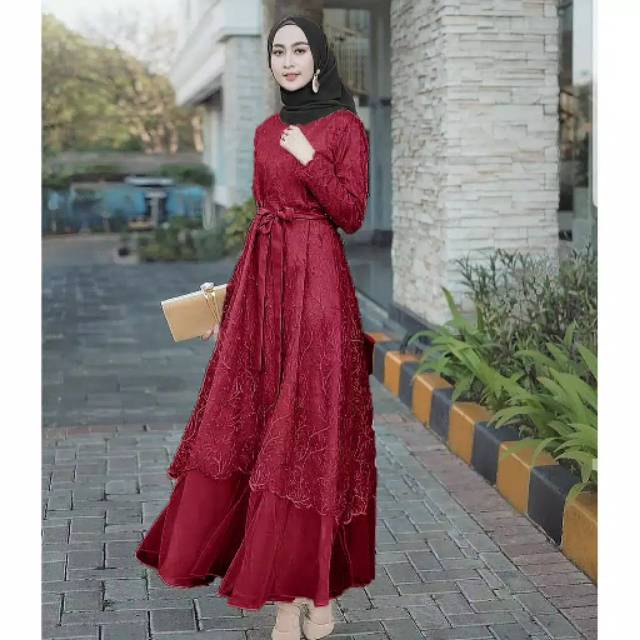 Dress baju wanita gamis undangan