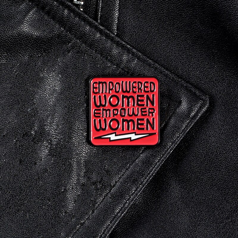 Bros pin Enamel Desain Power Custom Feminism Gender Equality Untuk Wanita