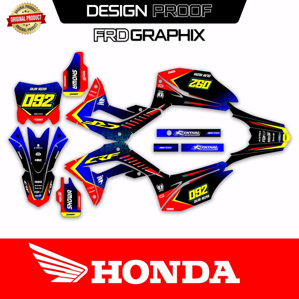 decal crf 150 l 2022 BAHAN SUPERGLOSS STIKER MOTOR