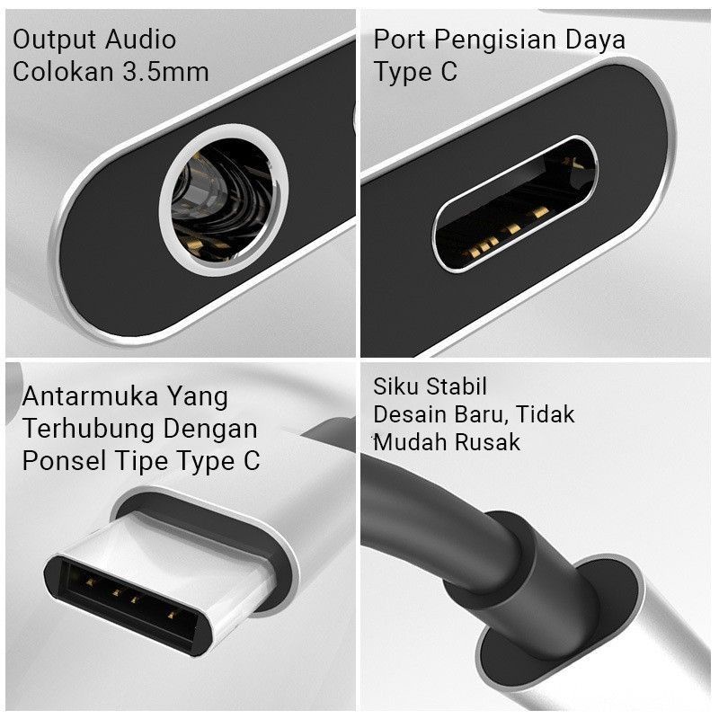 Converter Type C Sony Xperia XZ2 XZ3 XZ2 Premium Converter Dual Sony Xperia XZ2 Sony cocok aman