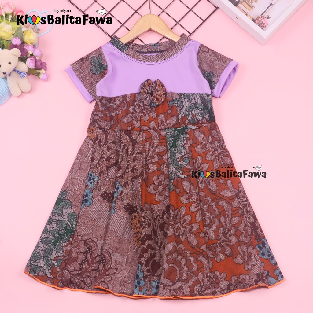 Dress Kelly 3-4 Tahun / Dres Pesta Murah Grosir Baju Harian Balita Perempuan Gaun Import Anak Cewek