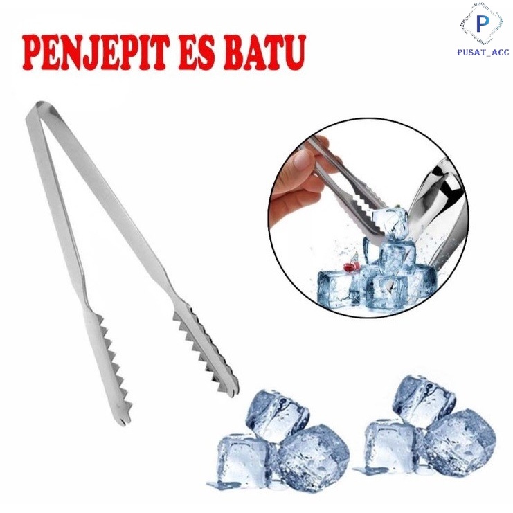 CS15 - Penjepit Makanan / Es Batu Multifungsi Stainless Steel