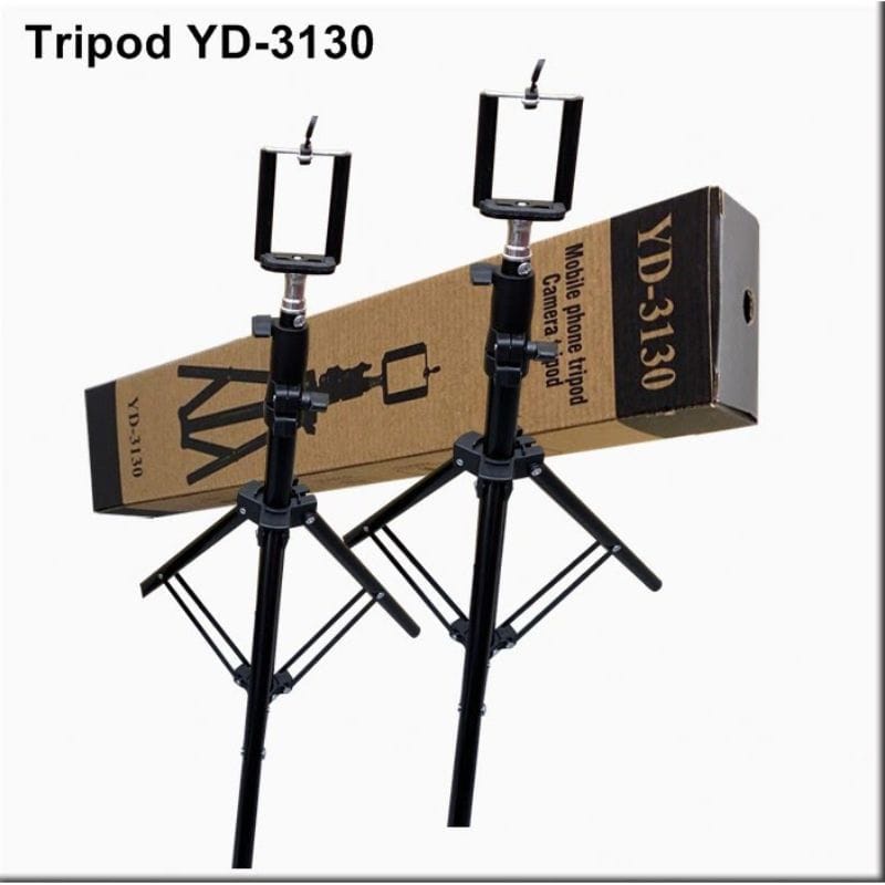 Tripod 3130 Besi 1.25 Meter / Tripod Hp 1, 25 METER HOLDER U UNIVERSAL/3 WAY HEAD/BUILT IN LEVER