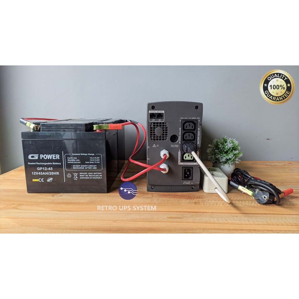 UPS Modif Modifikasi Aki Mobil APC Back UPS RS 1100VA 660Watt 24Volt