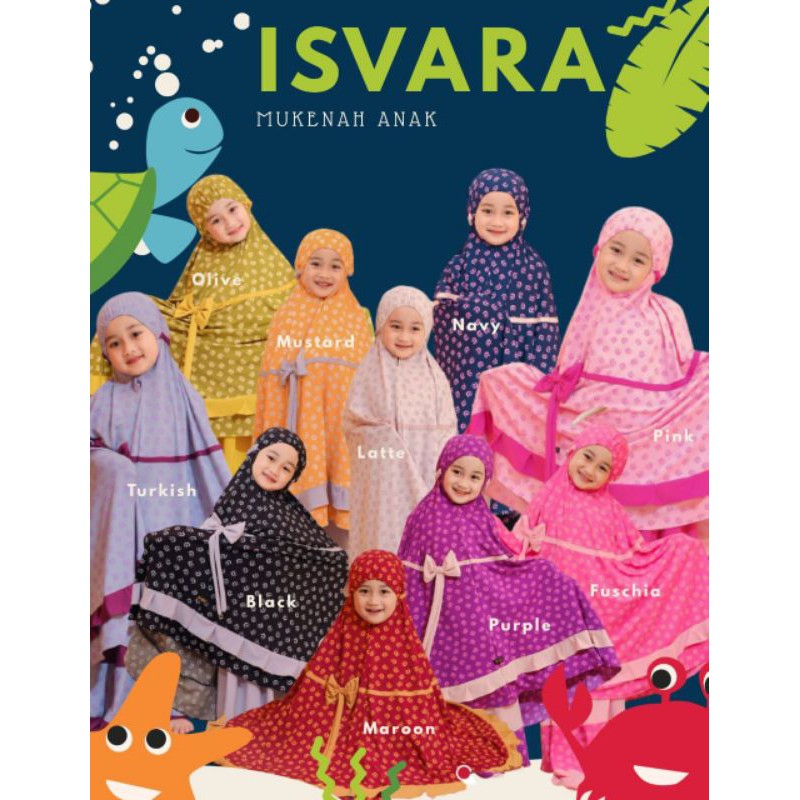 mukena couple ibu & anak daffi || new produk mukena anak isvara