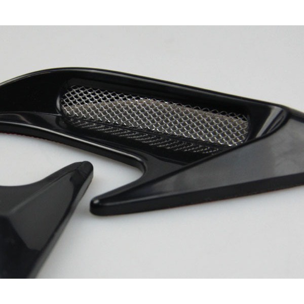 Stiker Comers Air Flow Chorme Mobil Sport BENTUK C dengan Jaring Bahan ABS Plastik Berkualitas 2in1
