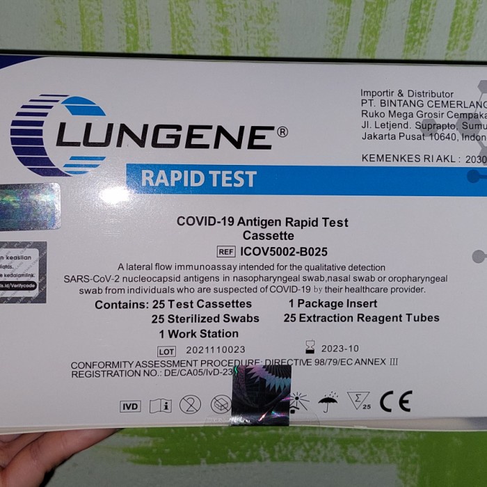 Rapid antigen clungene akl Swab Test