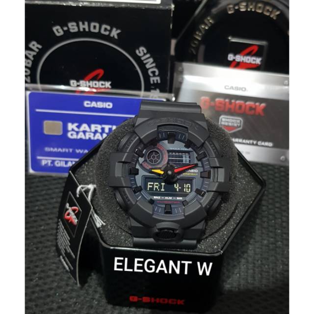 JAM TANGAN G-SHOCK PRIA ORIGINAL GA-700BMC-1ADR BLACK