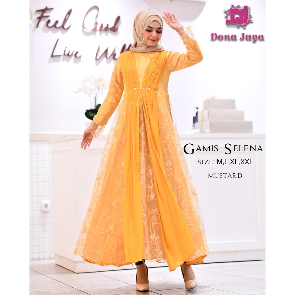 Gamis Sandrina / Gamis Pesta Mewah /Gamis Kebaya Modern Tulle / Kebaya Gamis Pesta / Kebaya Muslimah