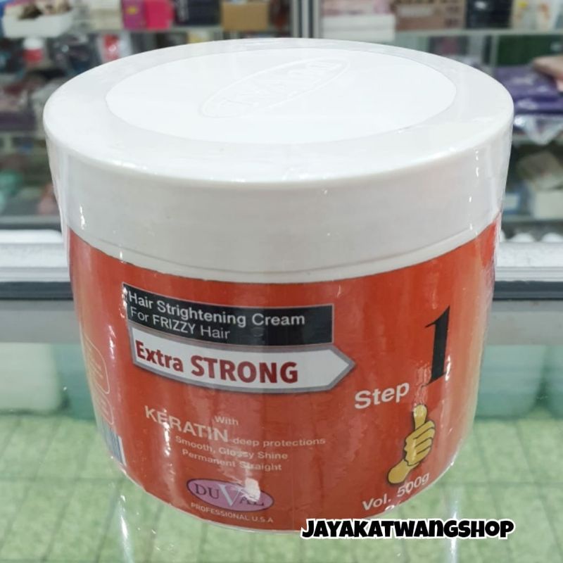 JEMPOL DUVAL EXTRA STRONG STEP 1 (500GR) / Pelurus Rambut Rebonding Smoothing