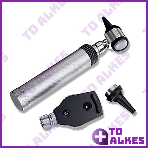 Dental THT Diagnostic Set Instrumen Diagnostik Kit Stainless Steel Instrument Otoscope Otoskop Oftal