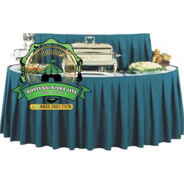 Skirting meja [pinggiran meja] bahan lotto panjang 1mtr x tinggi 75cm