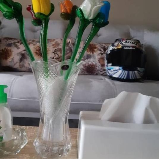 ☁ Bunga mawar kuncup kristal/ lady rose kristal/ Bunga kristal mewah ◘