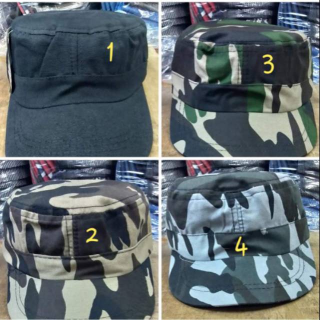 Jual Topi Komando Commando Hat Polos Loreng Shopee Indonesia