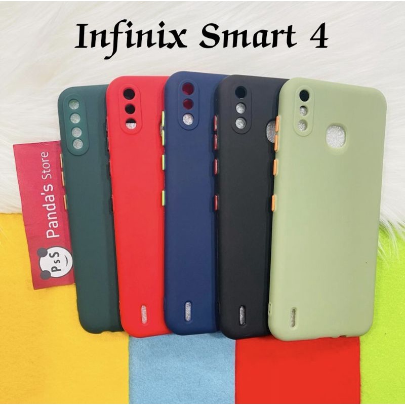 Case Infinix Smart 4 Babycase + Pelindung Kamera, Makaron Full Color (PsS)