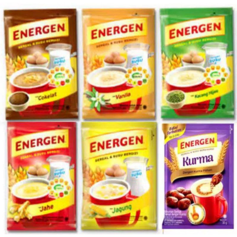 

Energen Coklat Vanilla Vanila Jahe Jagung Kacang Hijau Ijo Kurma