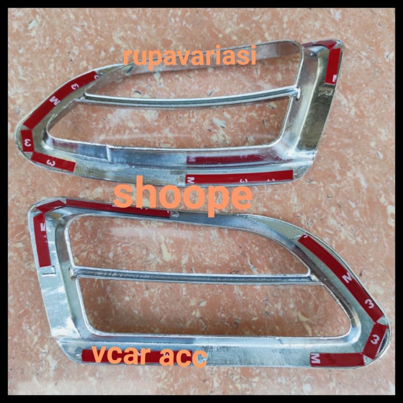 cover ring foglamp bumper depan toyota innova inova 2004 sampai 2008 2007 2006 2005 crome chrome