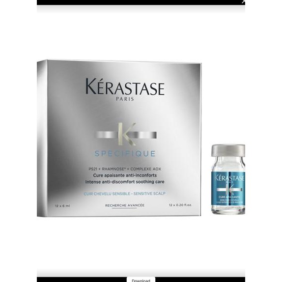PROMO MURAH kerastase specifique cure apaisante isi 12 u/kulit sensitif HEMAT20%