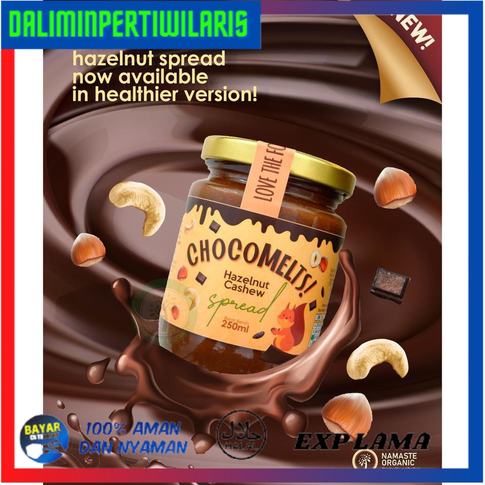 

BISA COD CHOCOMELTS HAZELNUT CASHEW SPREAD 250ML LIMITED EDITION [Kode 1|Kode 2|Kode 3|Kode 4|Kode