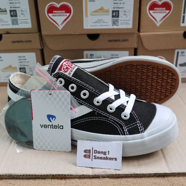 Sepatu Ventela Public Low Black White sneakers merakyat sale murah-1