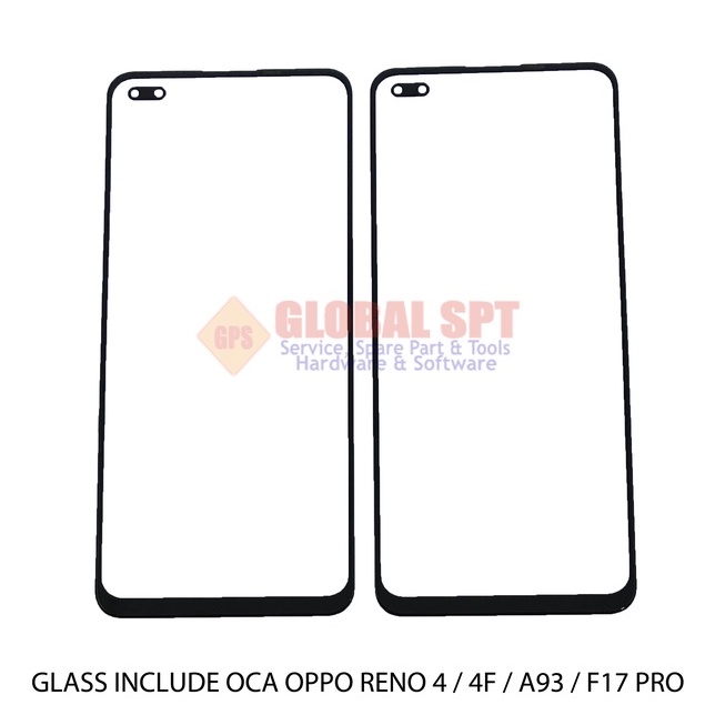 GLASS INCLUDE OCA OPPO RENO 4 / 4F / A93 / F17 PRO