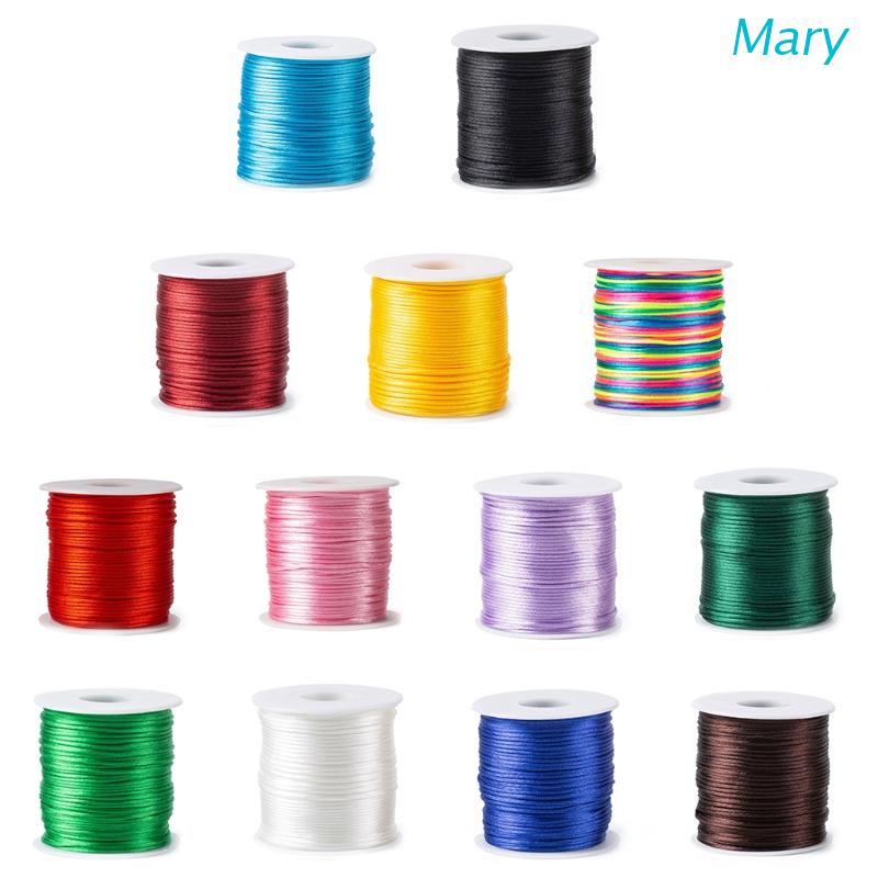 Mary 70m / Roll Tali Satin Sutra Nilon Untuk Teether Bayi DIY